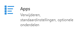 Apps 
Verwij 
SterK4%rdinStellingen, optionele 